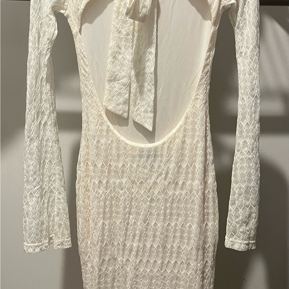Peppermayo Ivory Backless Lace Dress - Picture 1 of 2